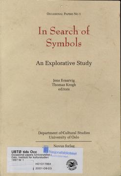 Cover of In search of symbols : an explorative study